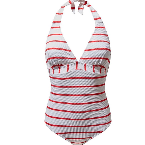 New! Craghoppers Swimsuit Striped One Piece Bathing Suit with Insect Shield SZ 6 - Picture 3 of 16